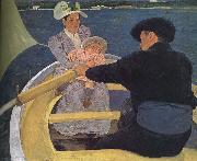 Mary Cassatt Floating boat oil painting